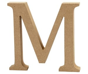 Arts & Crafts - Tilbehør - Creativ Company Letter M MDF 8cm 1pc. - 56372