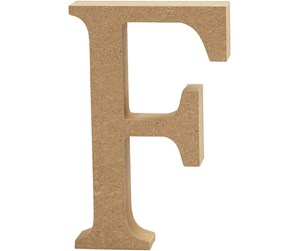 Arts & Crafts - Tilbehør - Creativ Company Letter F MDF 8cm 1pc. - 56365