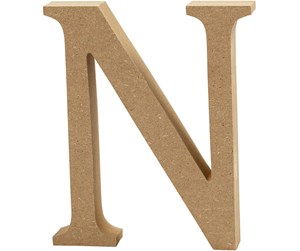 Arts & Crafts - Tilbehør - Creativ Company Letter N MDF 8cm 1pc. - 56373