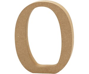 Arts & Crafts - Tilbehør - Creativ Company Letter O MDF 8cm 1pc. - 56374