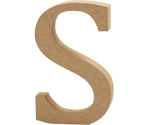 Arts & Crafts - Tilbehør - Creativ Company Letter S MDF 8cm 1pc. - 56378