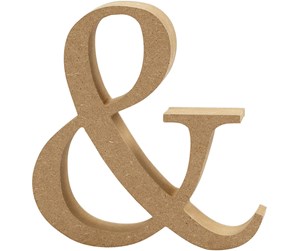 Arts & Crafts - Tilbehør - Creativ Company Symbol & MDF 8cm 1pc. - 56389