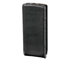 Mobil - Deksel og etui - Hama Mobil Bag for Samsung Wave II Flip-Front Black Leather - 00109411