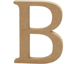 Arts & Crafts - Tilbehør - Creativ Company Letter B MDF 8cm 1pc. - 56361