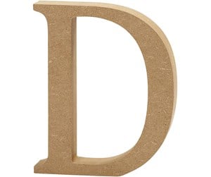 Arts & Crafts - Tilbehør - Creativ Company Letter D MDF 8cm 1pc. - 56363