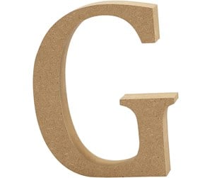 Arts & Crafts - Tilbehør - Creativ Company Letter G MDF 8cm 1pc. - 56366