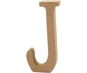 Arts & Crafts - Tilbehør - Creativ Company Letter J MDF 8cm 1pc. - 56369