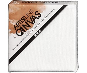 Hobbyartikler - Creativ Company Artistline Canvas White 10x10cm - 257000