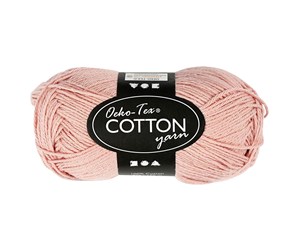 Garn & Tilbehør - Creativ Company Cotton yarn Beige 50gr 170m - 431160