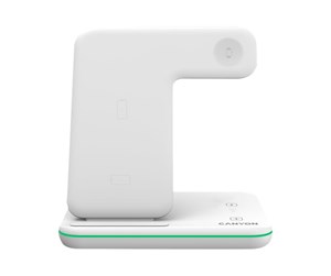 Mobil - Adaptere og ladere - Canyon WS-303 wireless charging stand - 3-in-1 - 15 Watt - White - CNS-WCS303W