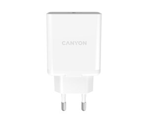 Mobil - Adaptere og ladere - Canyon H-20 power adapter - USB-C - 20 Watt - CNE-CHA20W