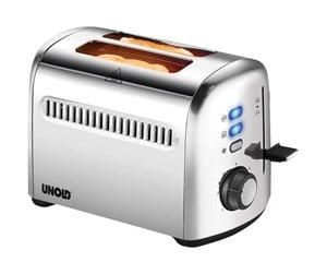 Brødrister - Unold Brødrister 38326 Retro - toaster - stainless steel - 38326