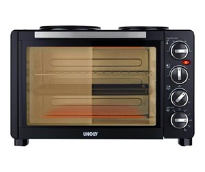 Mikrobølgeovn - Unold 68885 All in One - electric oven with hot plates - black - 68885