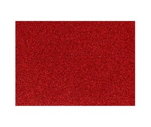 Hobbyartikler - Creativ Company Iron-on Foil Glitter Red A5 - 44331