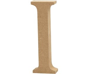 Arts & Crafts - Tilbehør - Creativ Company Letter I MDF 13cm 1pc. - 56318