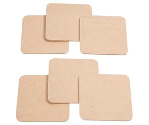 Arts & Crafts - Tilbehør - Creativ Company Coasters MDF 6pcs. - 557610