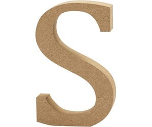 Arts & Crafts - Tilbehør - Creativ Company Letter S MDF 13cm 1pc. - 56328