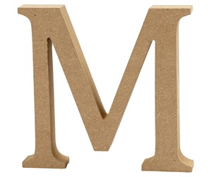 Arts & Crafts - Tilbehør - Creativ Company Letter M MDF 13cm 1pc. - 56322