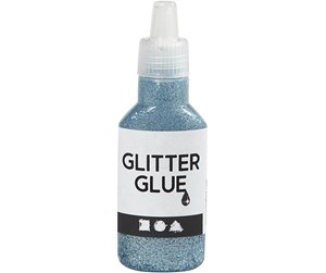 Hobbyartikler - Creativ Company Glitter glue Light blue 25ml - 318260