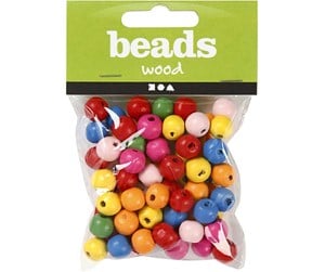 Kreative leker - Creativ Company Wooden Beads Mix 10mm 22gr - 571231