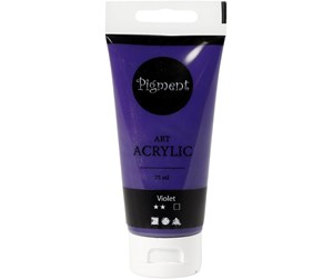 Hobbyartikler - Creativ Company Pigment Art Acrylic Paint Violet 75ml - 35148