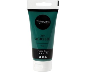 Hobbyartikler - Creativ Company Pigment Art Acrylic Paint Forrest Green 75ml - 35153