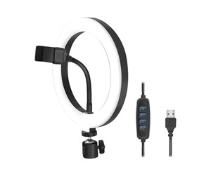 Streamingutstyr - LogiLink Smartphone ring light Ø 20 cm - AA0151