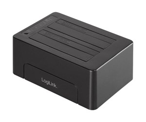 Harddisk - Tilbehør - LogiLink USB 3.1 Gen 2 Quickport 2-Bay for 2.5/3.5" SATA HDD/SSD - QP0028