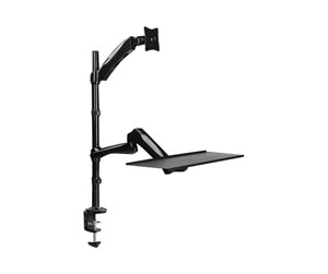 Skjermholder - LogiLink Sit-stand workstation monitor desk mount 13–27" - BP0030