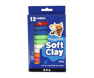 Hobbyartikler - Creativ Company Soft Clay Set with Various Colors 200gr. - 786950