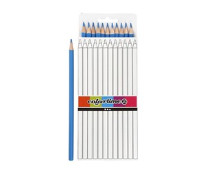 Skrive- & Tegneverktøy - Creativ Company Triangular colored pencils - Light blue 12pcs. - 38576