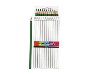 Skrive- & Tegneverktøy - Creativ Company Triangular colored pencils - Green 12pcs. - 38579