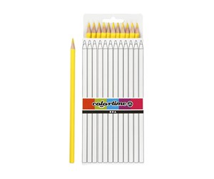 Skrive- & Tegneverktøy - Creativ Company Triangular colored pencils - Yellow 12pcs. - 38570