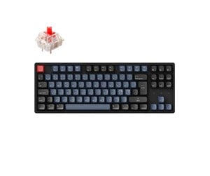 Tastatur - Keychron K8 Pro QMK/VIA RGB Wireless Mechanical Hot-Swap - Gateron G Pro Red - Gamingtastatur - Uten numpad - Nordisk - Svart - K8P-J1