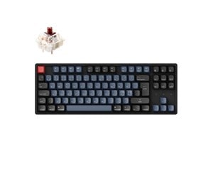 Tastatur - Keychron K8 Pro QMK/VIA RGB Wireless Mechanical Hot-Swap - Gateron G Pro Brown - Gamingtastatur - Uten numpad - Nordisk - Svart - K8P-J3Z