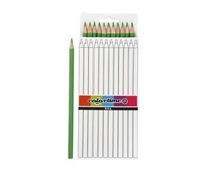 Skrive- & Tegneverktøy - Creativ Company Triangular colored pencils - Light green 12pcs. - 38578