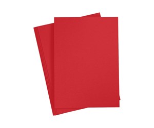 Papir, Fotopapir & Etiketter - Creativ Company Cardboard - A4 - 20 sheets - Christmas Red - 21115