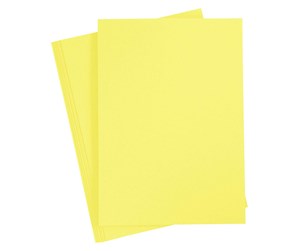 Papir, Fotopapir & Etiketter - Creativ Company Colored Cardboard Canary Yellow A4 20 sheets - 21111