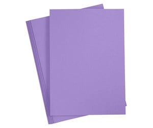 Papir, Fotopapir & Etiketter - Creativ Company Colored Cardboard Purple A4 20 sheets - 21117