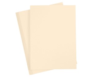 Papir, Fotopapir & Etiketter - Creativ Company Colored Cardboard Sand color A4 20 sheets - 21128