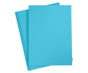 Papir, Fotopapir & Etiketter - Creativ Company Colored Cardboard Clear Blue A4 20 sheets - 21120