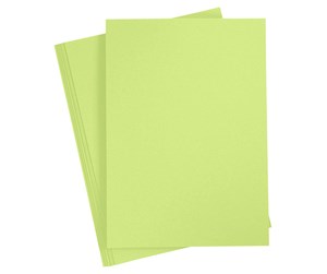 Papir, Fotopapir & Etiketter - Creativ Company Colored Cardboard Lime Green A4 20 sheets - 21122