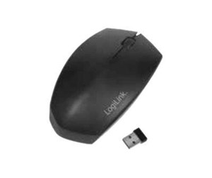 Mus - LogiLink Ergonomic mouse wireless & Bluetooth 2.4 GHz 1200 dpi - Mus - Optisk - Svart - ID0191