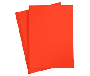 Papir, Fotopapir & Etiketter - Creativ Company Colored Cardboard Clear Red A4 20 sheets - 21114