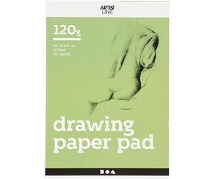 Hobbyartikler - Creativ Company Drawing Pad White A5 120gr 30 Sheets - 22105