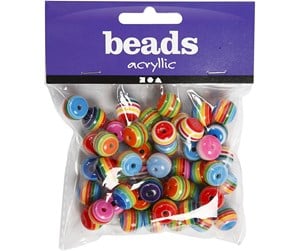 Kreative leker - Creativ Company Beads Rainbow Multi Mix - 699841