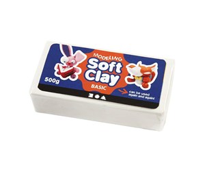 Hobbyartikler - Creativ Company Soft Clay - White 500gr. - 78681