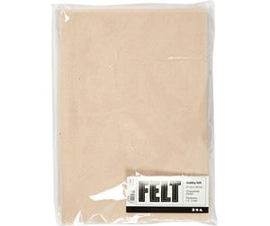 Arts & Crafts - Tilbehør - Creativ Company Hobby Felt Light Beige A4 10 Sheets - 45517