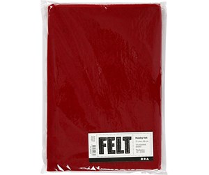 Arts & Crafts - Tilbehør - Creativ Company Craft felt Antique Red A4 10 sheets - 45507