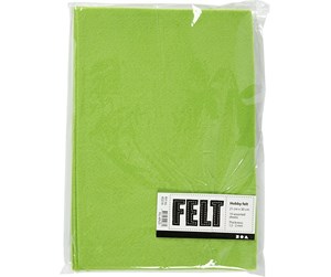 Arts & Crafts - Tilbehør - Creativ Company Hobby Felt Light Green A4 10 Sheets - 45514